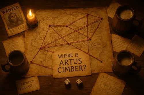 Where is Artus Cimber - Map with investigation notes